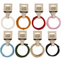 CC Jute wire, assorted colours, thickness 2-4 mm, 8x3 m/ 1 set - #588997