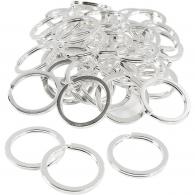 CC Key Chain, silver-plated, Dia. 28 mm, 50 pc/ 1 pack - #590633