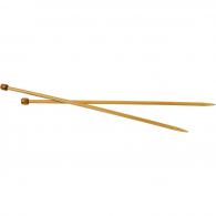 CC Knitting Needles, no. 6,5, L: 35 cm, 1 pair - #592734
