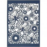 CC Lace Patterned cardboard, blue, 10,5x15 cm, 200 g, 10 pc/ 1 pack - #590343