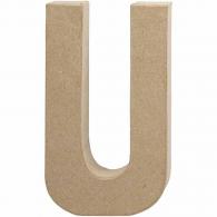 CC Letter, U, H: 20,5 cm, W: 11,5 cm, thickness 2,5 cm, 1 pc - #590184