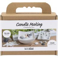 CC Mini Candle Making Craft Set - Shells Grey, Off-White - #603190