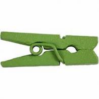CC Mini Clothes Peg, green, L: 25 mm, W: 3 mm, 36 pc/ 1 pack - #589938