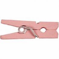 CC Mini Clothes Peg, light red, L: 25 mm, W: 3 mm, 36 pc/ 1 pack - #589863