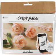 CC Mini Craft Kit Crepe Paper, Carnations, Crêpe ratio: 180%, 105 g, 1 pack - #591355