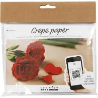 CC Mini Craft Kit Crepe Paper, Roses, Crêpe ratio: 180%, 105 g, 1 pack - #590325