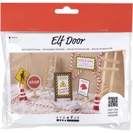 CC Mini Craft Kit Elf Door, Under Construction, 1 pack - #593274