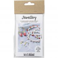 CC Mini Craft Kit Jewellery, Elastic bracelet and earring, 1 pack - #592767
