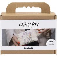 CC Mini Hobby Set Embroidery Cosmetic Bag Cream - #594573
