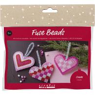 CC Mini Hobbyset Decoration Christmas cards with Hearts - #593611
