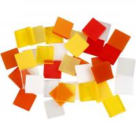 CC Mini Mosaic, red/orange harmony, size 10x10 mm, thickness 2 mm, 25 g/ 1 pack - #588880