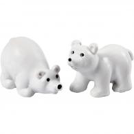 CC Miniature figurines, white, H: 30 mm, L: 45 mm, 2 pc/ 1 pack - #591762