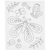 CC Painting Canvas with Print, Large Butterfly, 24x30 cm, 1 pc - #594033