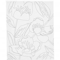 CC Painting canvas with print, Poppy, 24x30 cm, 1 pc - #594038