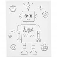 CC Painting canvas with print, Robot, 24x30 cm, 1 pc - #594032