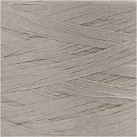 CC Paper Raffia Yarn, light grey, W: 7-8 mm, 100 m/ 1 roll - #592352