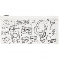CC Pencil case, white, size 11x23 cm, 210 g, 1 pc - #592924