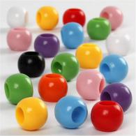 CC Pony Beads, 65 g, Dia. 10 mm, hole size 4,5 mm, 110 ml/ 1 pack - #589779