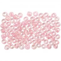 CC Rocaille seed beads, rose center, size 6/0 , Dia. 4 mm, hole size 0,9-1,2 mm, 25 g/ 1 pack - #590937