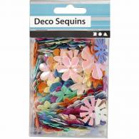 CC Sequins, pastel colours, size 6-20 mm, 10 g/ 1 pack - #589586