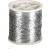 CC Sewing Thread, silver, thickness 0,15 mm, 100 m/ 1 roll - #592006