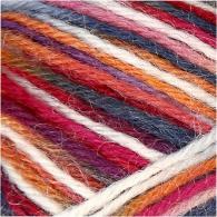 CC Sock Yarn, blue/red harmony, L: 200 m, 50 g/ 1 ball - #592716