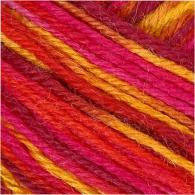 CC Sock Yarn, red/orange harmony, L: 200 m, 50 g/ 1 ball - #592506