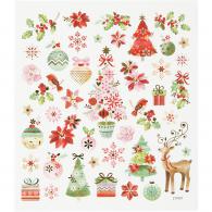 CC Stickers, romantic Christmas, 15x16,5 cm, 1 sheet - #592851