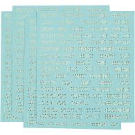 CC Stickers, turquoise, 10x11,5 cm, 4 pc/ 1 pack - #590750