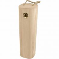 CC Wine Box with string, size 10x10 cm, H: 34 cm, 1 pc - #590096