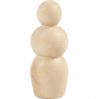 CC Wooden Figure Hourglass Shape 7.5 cm, 5-piece - #603013