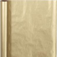 CC Wrapping Paper, gold, W: 50 cm, 60 g, 5 m/ 1 roll - #591383