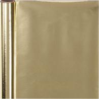 CC Wrapping Paper, gold, W: 50 cm, 65 g, 4 m/ 1 roll - #590839