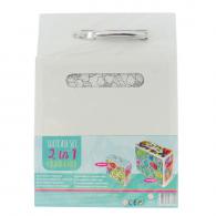 Color your own 2-in-1 suitcase Flowers - #598757