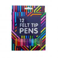 Felt-tip pens Set 12 pieces - #598837