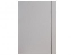 Folia Folder made of grey cardboard - A3 - With elastic band - #594012