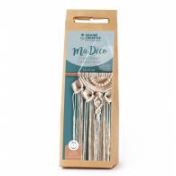 Graine Creative Macramé Set Wall Hanging Shells Ecru 22x55 cm - #599210