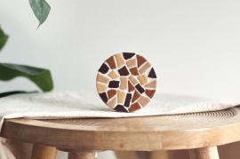 LC DIY Mosaic Coaster 4 pieces Beige - #599690