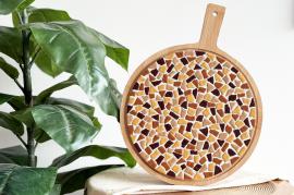 LC DIY Round snack board  beige/sand - #599315