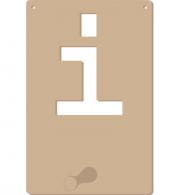MDF alfabet kapstok I 130x200x9mm - #544404