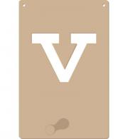 MDF alfabet kapstok V 130x200x9mm - #544429