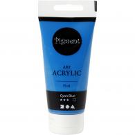 Pigment Art Acrylic Paint Cyan Blue 75 ml - #597468