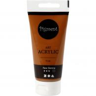Pigment Art Acrylic Paint Raw Sienna 75 ml - #597687