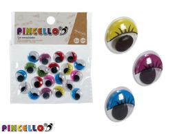 Pincello Wiggle Eyes 20 pieces - #595748