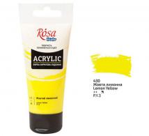 Rosa Studio Acrylic Paint 75 ml 430 Lemon Yellow - #597831