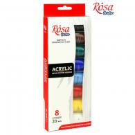 Rosa Studio Acrylic Paint Set 8 x 20 ml - #597062