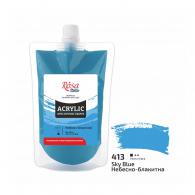 Rosa Studio Acrylic Paint Soft Pack 200 ml 413 Sky Blue - #598167