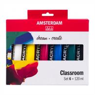 Royal Talens Amsterdam Acrylic Paint Education Set 6x120 ml - #598807