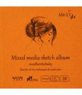 SMLT Baby Sketchbook Square Mixed Media 9 cm 200gr 32 sheets - #596796