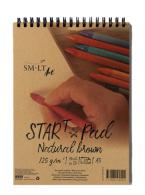 SMLT Ring Binder Starter Block Drawing A5 125gr 20 sheets Natural Brown - #597207